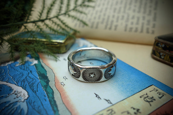 Silver Ring „SOUTHWEST HERITAGE“, U.S. Size 13