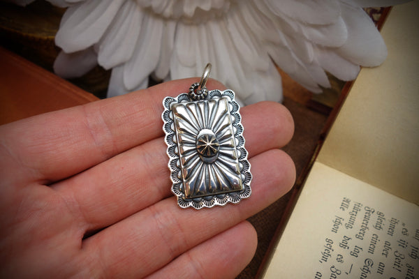 Silver Pendant „CONCHO RECTANGLE“