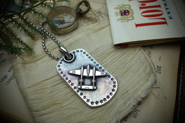 Silver Pendant „P-38 LIGHTNING“