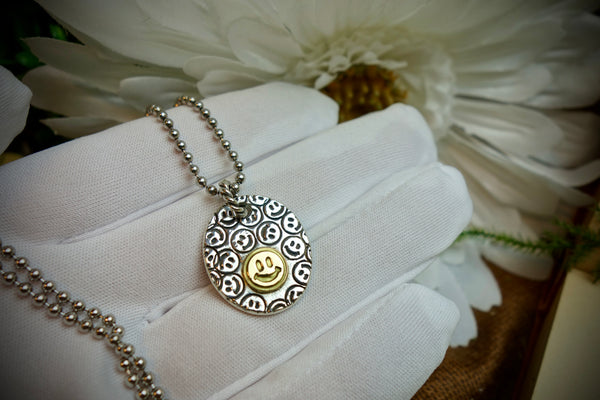 Silver Pendant „KEEP SMILING“