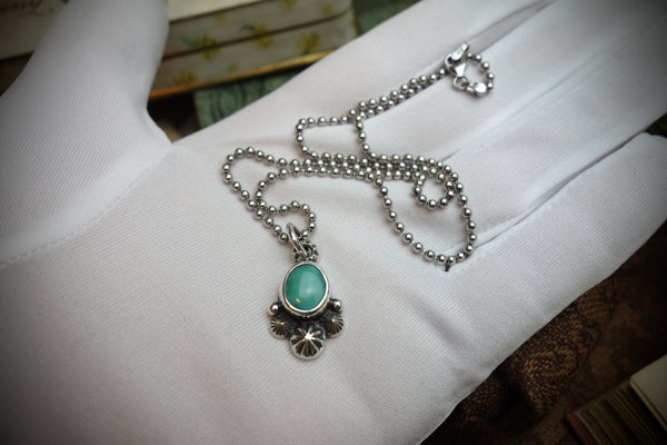 Silver Pendant „CARICO LAKE TURQUOISE“