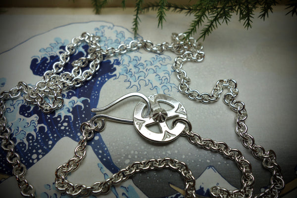 Silver Chain „MEDICINE WHEEL“, Length 64cm