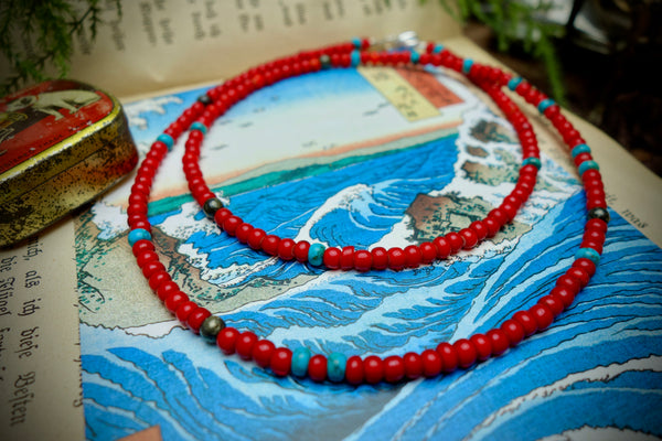 Necklace „TRADE BEADS“, Length 60,5cm