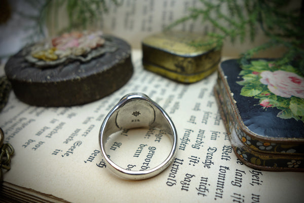 Signet Ring „MEMENTO MORI“, U.S. Size 11 3/4
