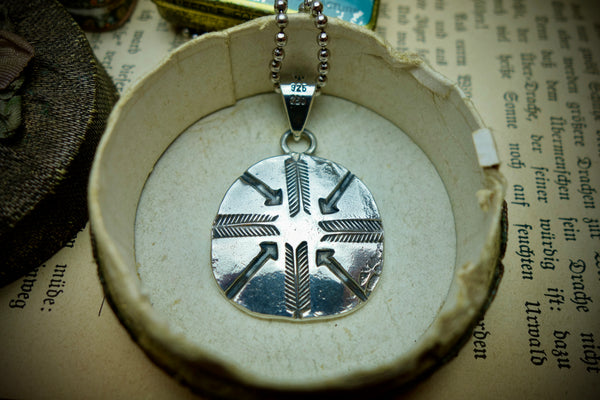 Silver Pendant „GOLDEN EAGLE“