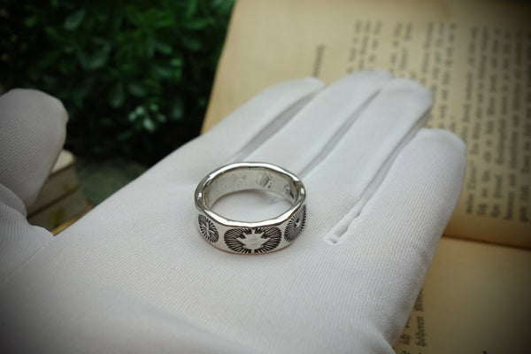 Silver Ring „SOUTHWEST HERITAGE“, U.S. Size 13