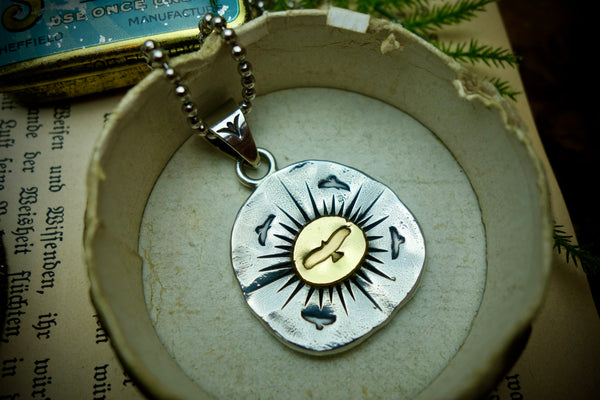 Silver Pendant „GOLDEN EAGLE“