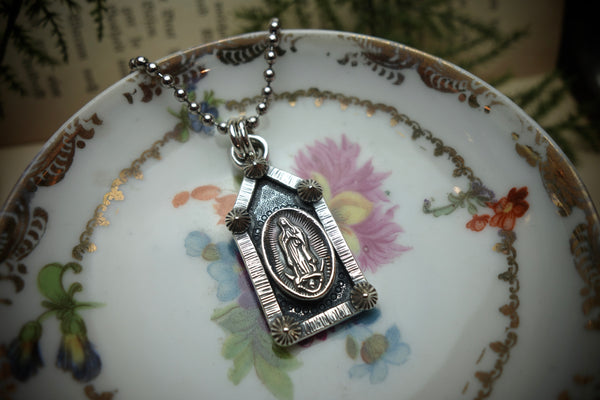 Silver Pendant „LADY OF GUADALUPE“