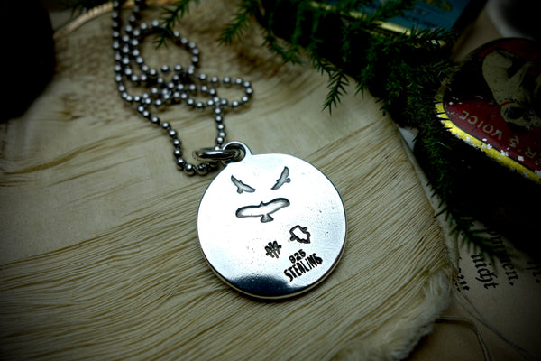 Silver Pendant „INDIAN HEAD MEDAL“