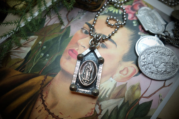 Silver Pendant „LADY OF GUADALUPE“