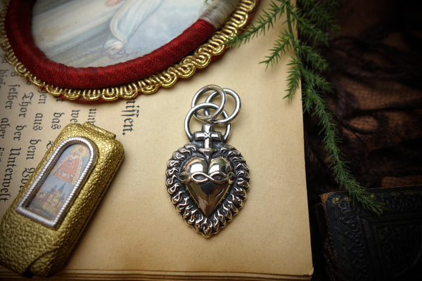 Silver Pendant „SACRED HEART“