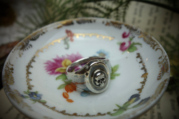 Signet Ring „MEMENTO MORI“, U.S. Size 11 3/4