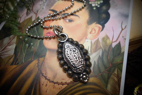 Silver Pendant „LADY OF GUADALUPE“
