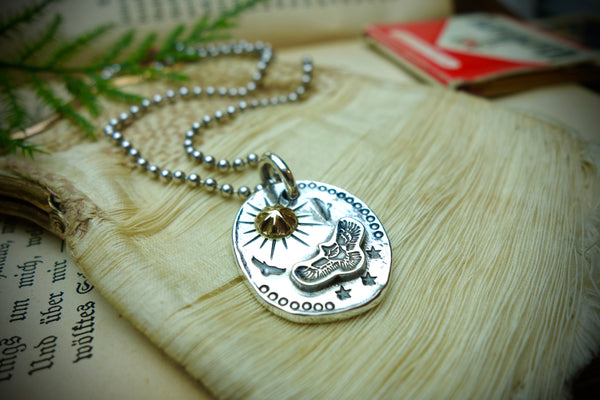 Silver Pendant „EAGLE AND THE SUN“