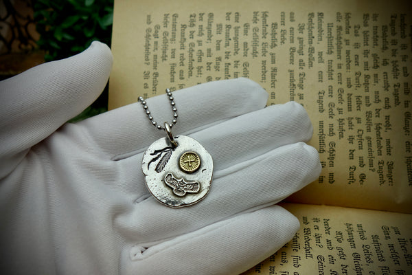 Silver Pendant „OLD SOUL SOUTHWEST“