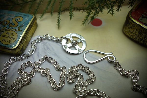 Silver Chain „MEDICINE WHEEL“, Length 64cm
