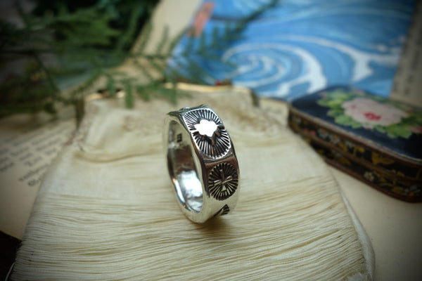 Silver Ring „SOUTHWEST HERITAGE“, U.S. Size 13