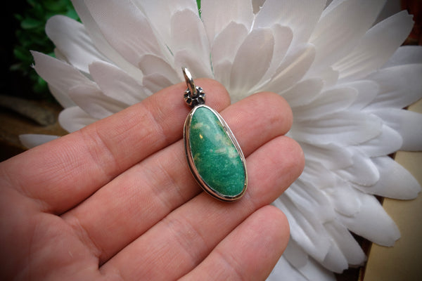 Silver Pendant „SONORAN GOLD TURQUOISE“