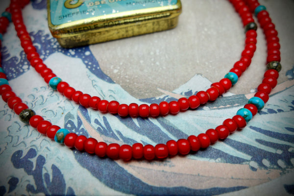 Necklace „TRADE BEADS“, Length 60,5cm