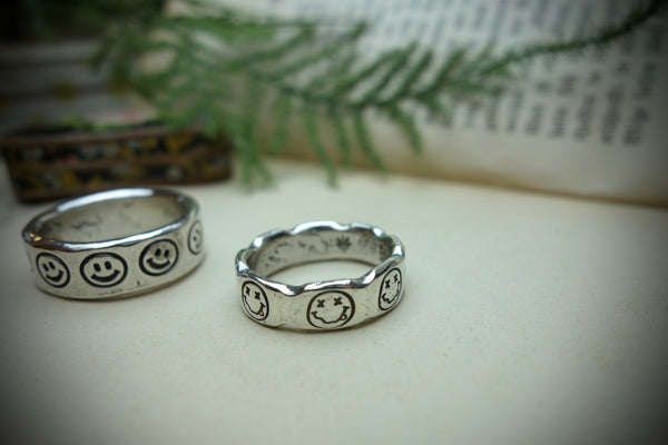Silver Rings „SMILEY“