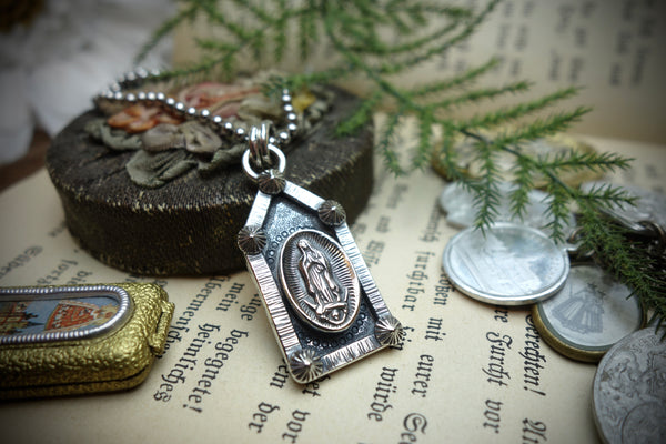 Silver Pendant „LADY OF GUADALUPE“