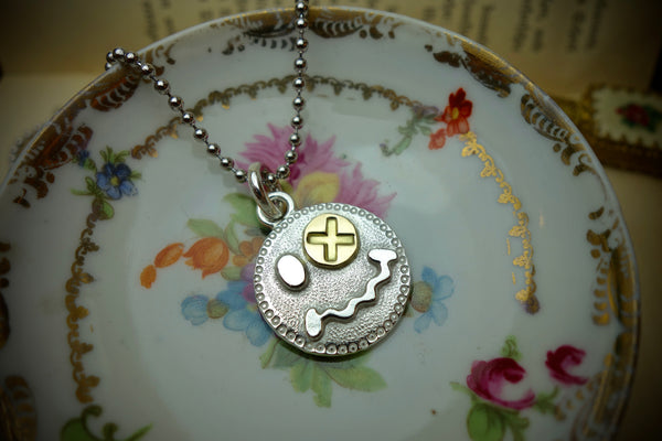 Silver Pendant „STAY WEIRD“