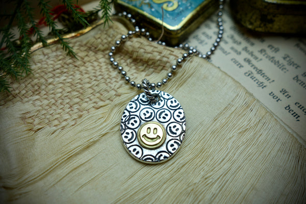 Silver Pendant „KEEP SMILING“
