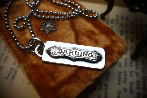 Silver Pendant „DARLING“