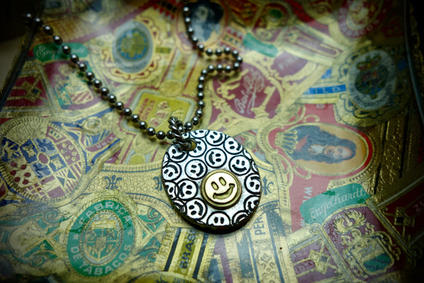 Silver Pendant „KEEP SMILING“
