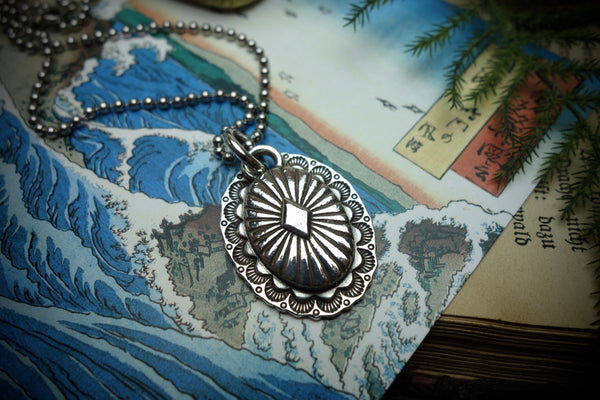 Silver Pendant „CONCHO OVAL“