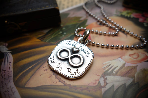 Silver Pendant „TILL DEATH DO US PART“