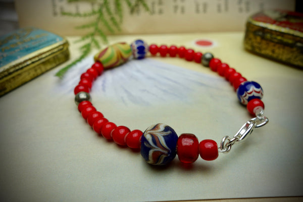 Bracelet „TRADE BEADS“, Length 20,5cm