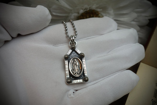 Silver Pendant „LADY OF GUADALUPE“