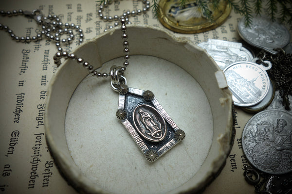 Silver Pendant „LADY OF GUADALUPE“