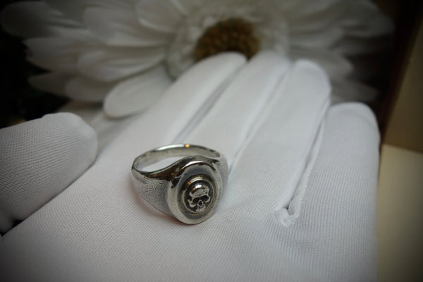 Signet Ring „MEMENTO MORI“, U.S. Size 11 3/4