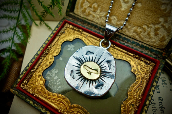 Silver Pendant „GOLDEN EAGLE“