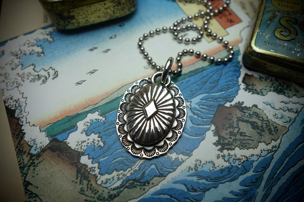 Silver Pendant „CONCHO OVAL“