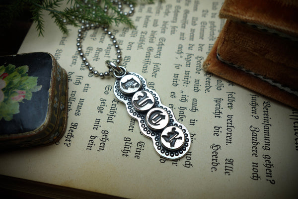 Silver Pendant „FUCK“