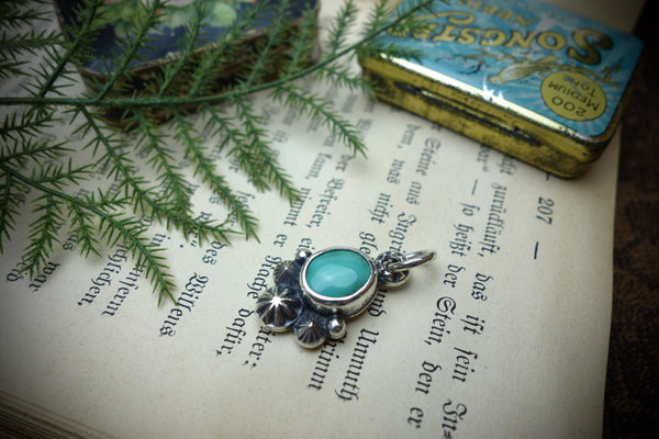 Silver Pendant „CARICO LAKE TURQUOISE“