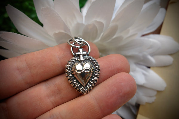 Silver Pendant „SACRED HEART“