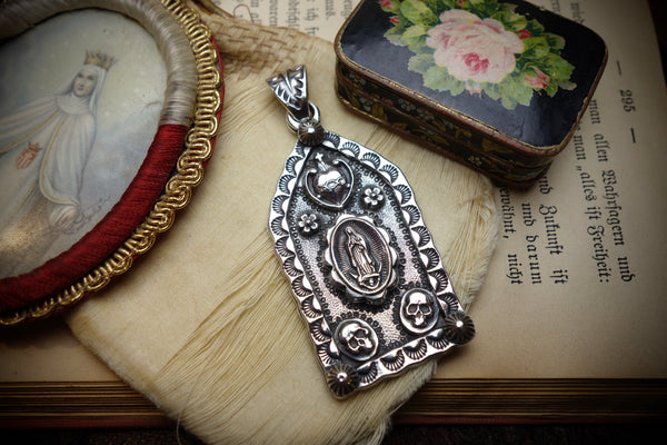 Silver Pendant „OUR LADY OF GUADALUPE“