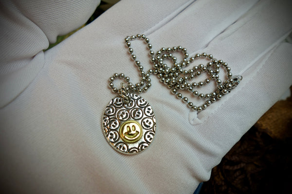 Silver Pendant „KEEP SMILING“