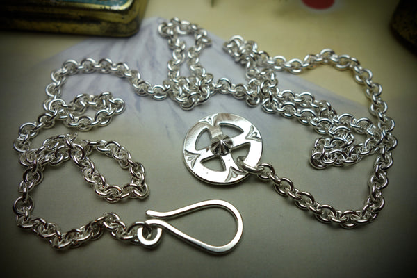 Silver Chain „MEDICINE WHEEL“, Length 64cm