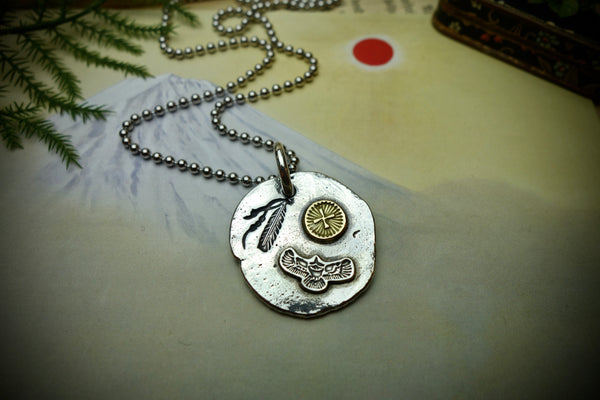 Silver Pendant „OLD SOUL SOUTHWEST“