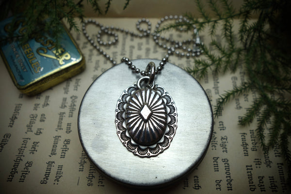 Silver Pendant „CONCHO OVAL“