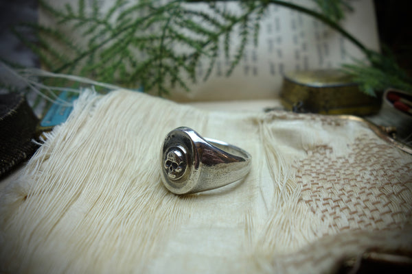 Signet Ring „MEMENTO MORI“, U.S. Size 11 3/4