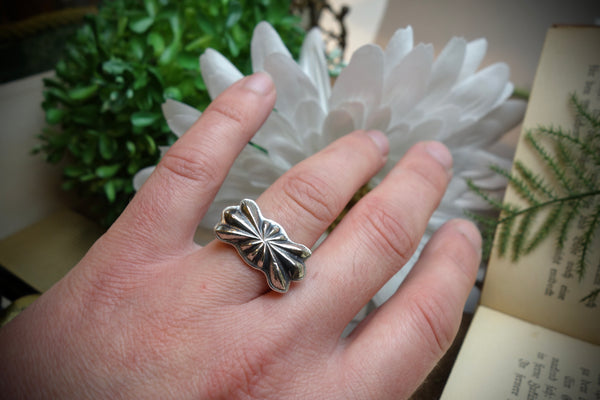 Silver Ring „BUTTERFLY CONCHO“, U.S. Size 10