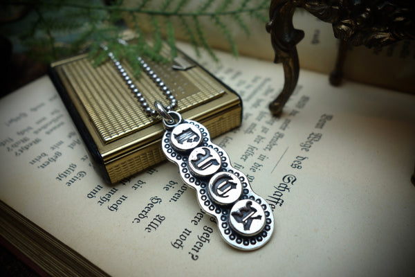 Silver Pendant „FUCK“