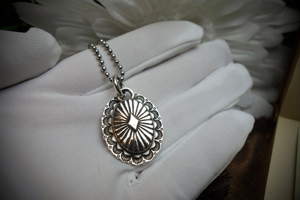 Silver Pendant „CONCHO OVAL“
