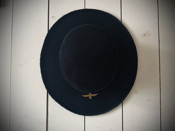 Hat „WILD PRAIRIE“, Black Felt Hat, Size 59cm